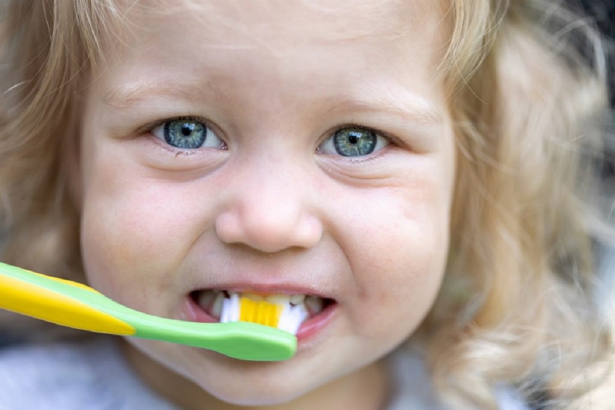 brushing teeth